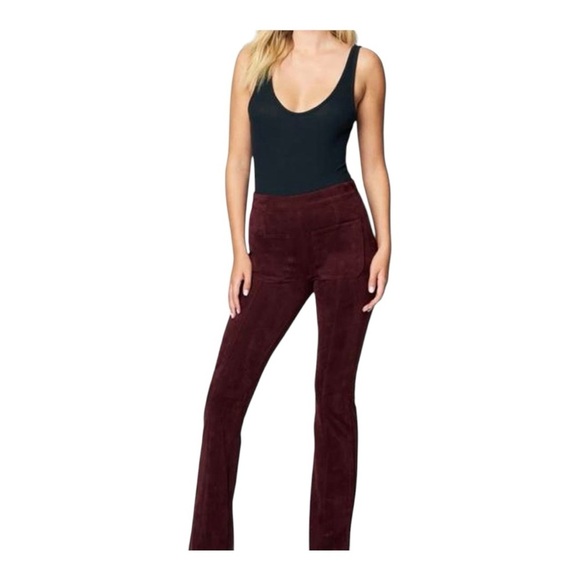 BLANK NYC faux suede boot cut pants with side zipper Size 27, NWT - Picture 1 of 13